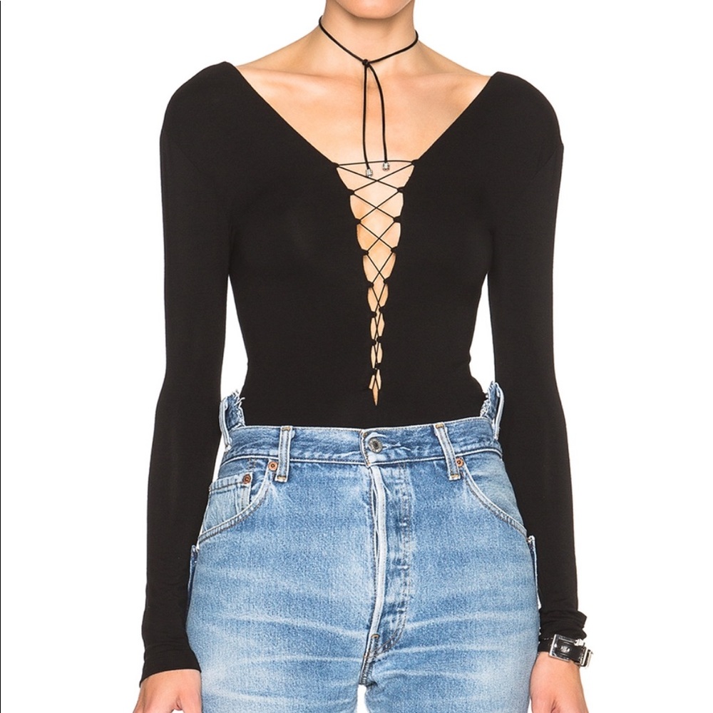 Lace up bodysuit